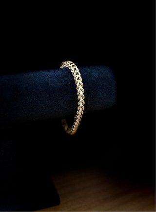 Pulsera de Eslabones Chapada en Oro 18k Hombre