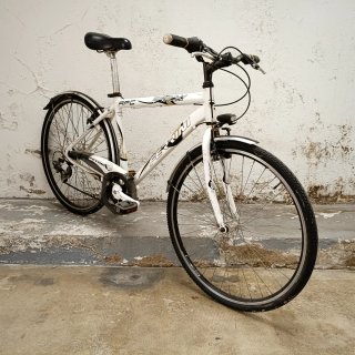 Bici híbrida trekking paseo ciudad
