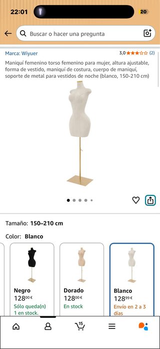 Ropa sin estrenar y Maniquí nuevo!!