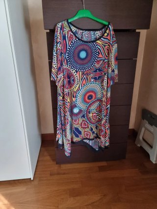 Vestito/Tunica fantasia geometrica taglia unica