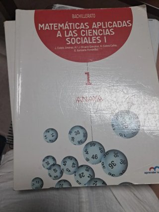 Matemáticas aplicadas a las Ciencias Sociales I...