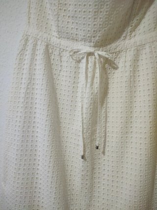 Vestido palabra de honor H&M blanco