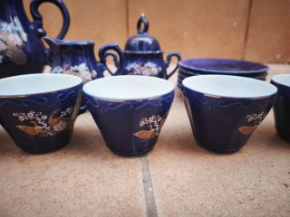 Juego de café/té japonés vintage (6 servicios)