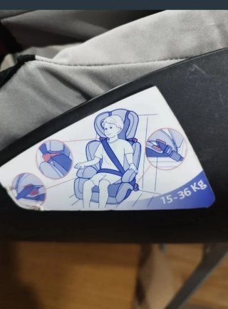Sillita de coche para niño gris