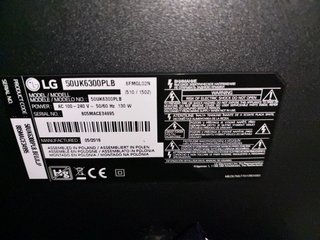 Televisión LG 50 pulgadas 4k UHD