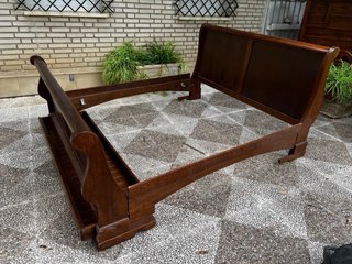 Estructura Cama Madera Roble Macizo