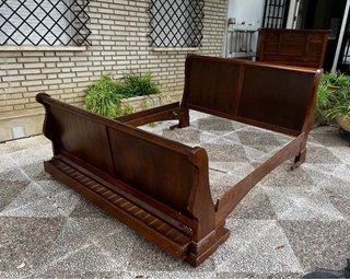 Estructura Cama Madera Roble Macizo