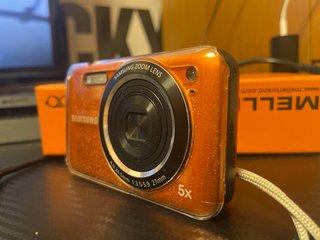 Cámara Samsung Compacta Naranja