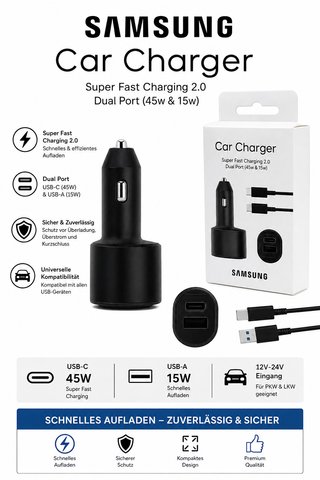 Cargador Samsung 65W PD Power Adapter Trio
