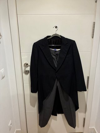 Chaqué Emilio Tucci Lana Negro/Gris
