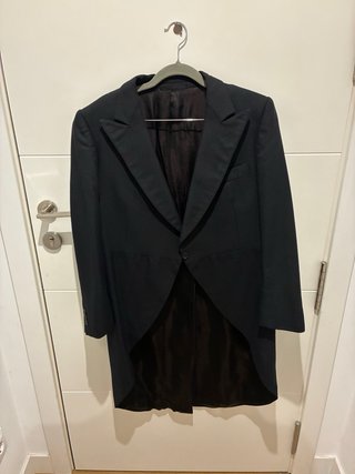 Chaqué Emilio Tucci Lana Negro/Gris