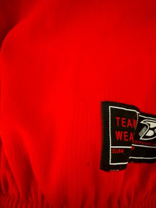 Felpa vintage BASRY rossa e nera XL
