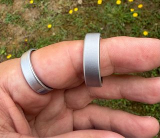 OURA Ring 4 Brushed Silver talla 14