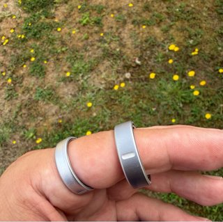 OURA Ring 4 Brushed Silver talla 14