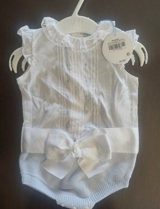 Ranita bebé DULCE T6-12m blanco y azul