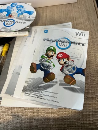 Nintendo Wii Negra + Mario Kart Wii Pack