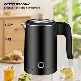 Hervidor Eléctrico VOLTIX Acero Inox 0.5L
