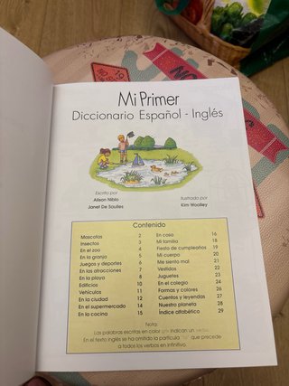 Diccionario ingles para niños pequeños
