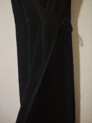 Vestido H&M tirantes canalé negro
