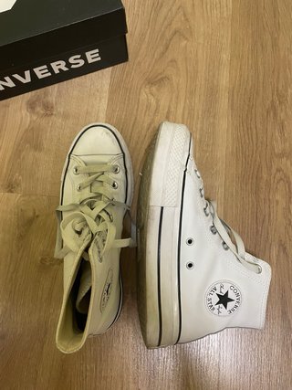 Converse Cuero Mujer Plataforma