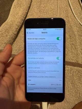 iPhone 6 Plus Plata Sin cargador