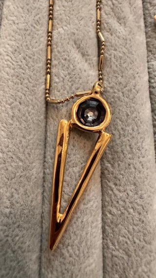 Collar doble baño oro 18k Uno de 50