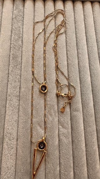 Collar doble baño oro 18k Uno de 50
