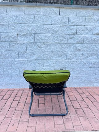 Sillón reclinable exterior verde