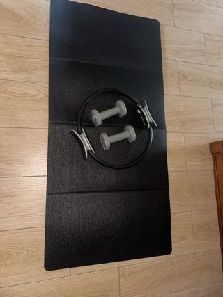 Kit Pilates Domyos Aro y Mancuernas