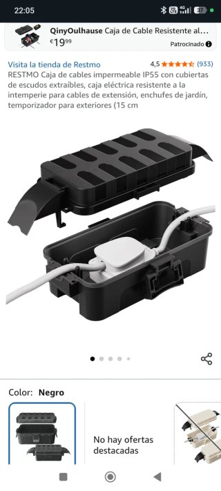 Caja Exterior Impermeable RESTMO IP55