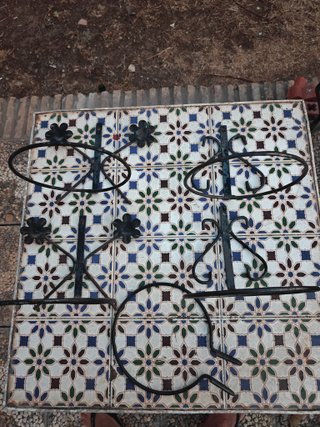 Lote 5 Soportes Hierro Macetas