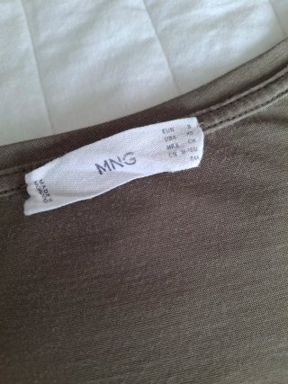 Camiseta MNG verde kaki Talla S
