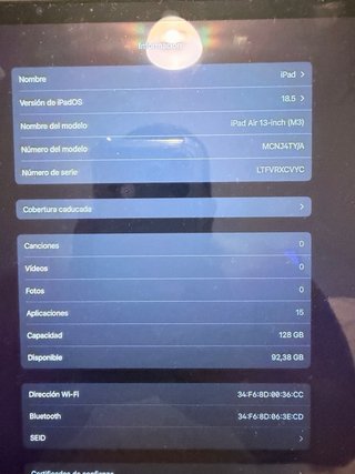 iPad Air 13 M3 2025 Plata
