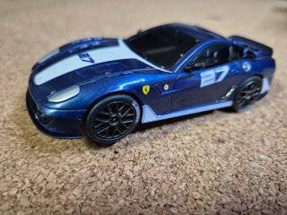 Coche Slot Carrera Ferrari 599XX Azul