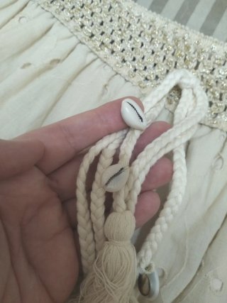 Falda boho encaje de Azara París, talla S/M