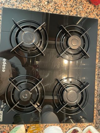 Placa de gas con 4 mandos