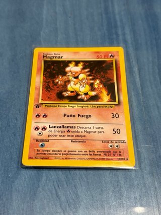 Carta pokémon: Magmar 36/102 primera edición