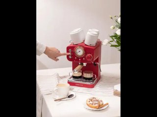 Cafetera Create Thera Retro Roja