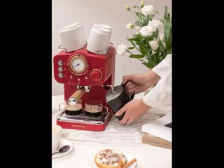 Cafetera Create Thera Retro Roja