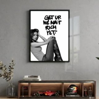 Poster Adriana Lima con cornice