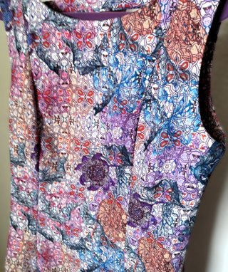 Vestido H&M estampado multicolor