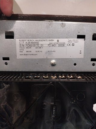 Placa de inducción Bosch Scott Ceran