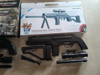 Pistola Wii Ardistel Heavy Fire y Sniper Rifle