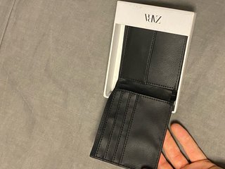Cartera negra Zara efecto piel