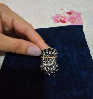 Anillo Bohemme (Plata 925 + oro 18 K)