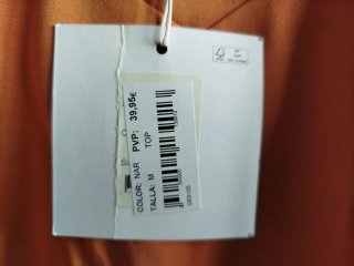 Camiseta naranja talla M