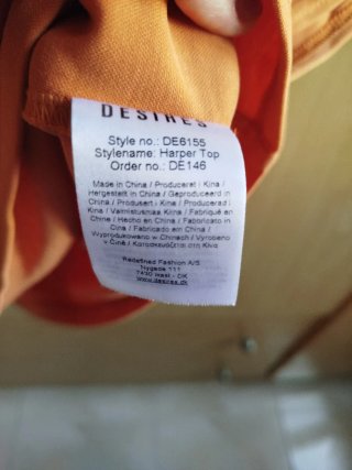 Camiseta naranja talla M