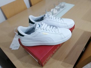Zapatillas Puma Smash Hombre Blancas y Verdes