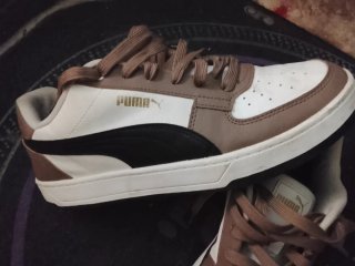 Zapatillas Puma Talla 40 Marrón y Blanco