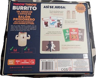 Juego de cartas Throw Throw Burrito